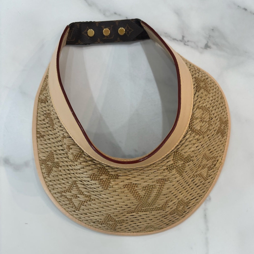 Louis Vuitton Beige and Brown Visor